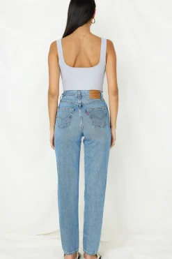 Cropped|Bodysuits>Hello Molly Diamond Sky Bodysuit Grey