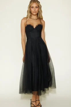 Formal Dresses|Date Night Dresses>Hello Molly Diana Maxi Dress Black