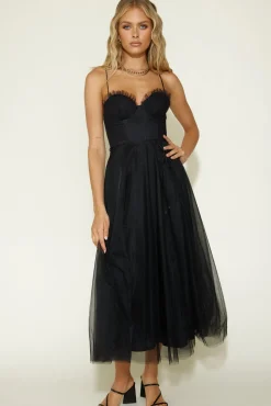 Formal Dresses|Date Night Dresses>Hello Molly Diana Maxi Dress Black
