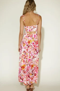 Spring Break Dresses|Multipattern Dresses>Hello Molly Dinner Date Maxi Dress Floral