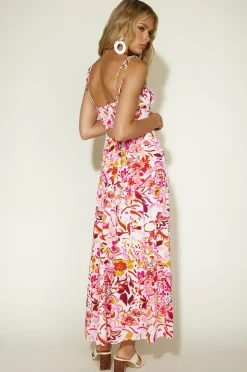 Spring Break Dresses|Multipattern Dresses>Hello Molly Dinner Date Maxi Dress Floral