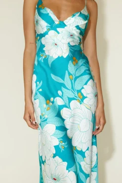Vacation Dresses|Summer Dresses>Hello Molly Disappear in the Clouds Maxi Dress Blue
