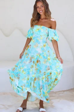 Wedding Guest Dresses|Vacation Dresses>Hello Molly Dive Deeper Maxi Dress Green