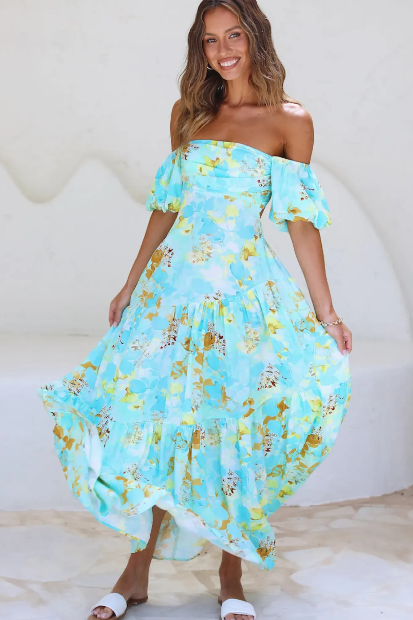 Wedding Guest Dresses|Vacation Dresses>Hello Molly Dive Deeper Maxi Dress Green