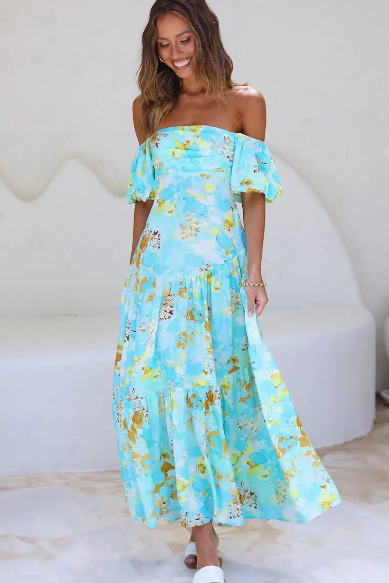 Wedding Guest Dresses|Vacation Dresses>Hello Molly Dive Deeper Maxi Dress Green