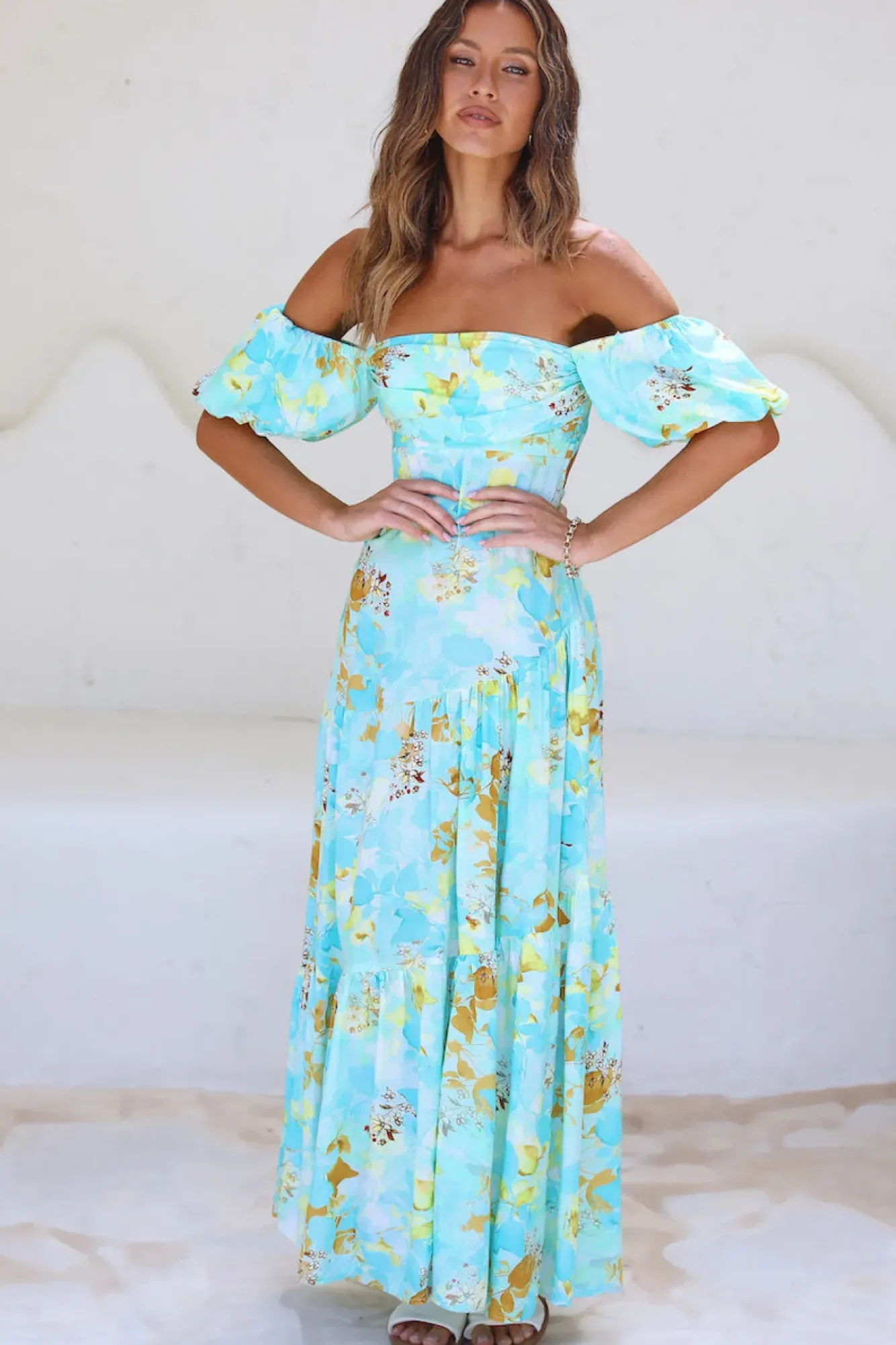 Wedding Guest Dresses|Vacation Dresses>Hello Molly Dive Deeper Maxi Dress Green