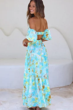 Wedding Guest Dresses|Vacation Dresses>Hello Molly Dive Deeper Maxi Dress Green