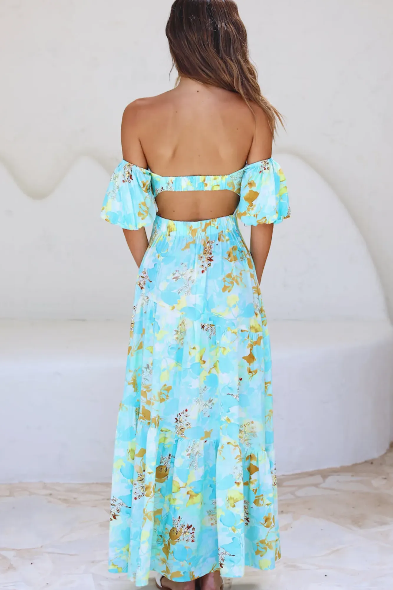 Wedding Guest Dresses|Vacation Dresses>Hello Molly Dive Deeper Maxi Dress Green