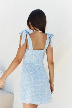 Vacation Dresses|Brunch Dresses>Hello Molly Down the Meadow Blue