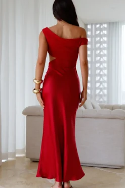 Wedding Guest Dresses|Formal Dresses>Hello Molly Dreamer’s Path Off The Shoulder Maxi Dress Red