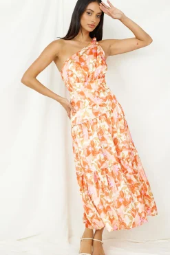Wedding Guest Dresses|Cocktail Dresses>Hello Molly Dream Girl Maxi Dress Orange