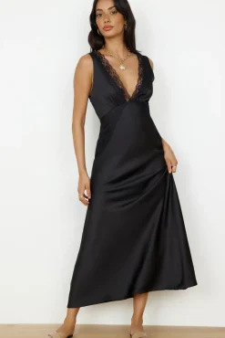 Bridesmaid Dresses|Spring Break Dresses>Hello Molly Dreaming Desire Maxi Dress Black