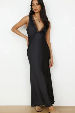Bridesmaid Dresses|Spring Break Dresses>Hello Molly Dreaming Desire Maxi Dress Black