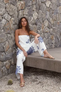 Cropped>Hello Molly Dream Of Mykonos Crop Top Blue