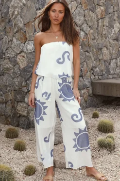 Pants>Hello Molly Dream Of Mykonos Pants Blue