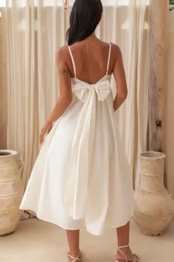 Wedding Guest Dresses|Vacation Dresses>Hello Molly Dreamscapes Midi Dress White