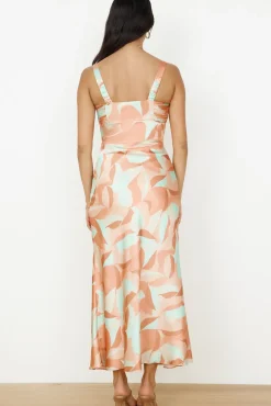 Vacation Dresses|Spring Break Dresses>Hello Molly Earth Sign Maxi Dress Orange