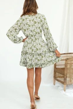 Spring Break Dresses|Casual Dresses>Hello Molly Eclipse Dress Olive