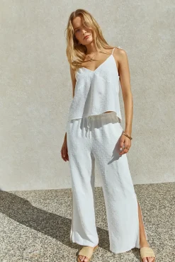 Two-Piece Pants Set>Hello Molly Elara Set White