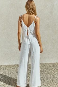 Two-Piece Pants Set>Hello Molly Elara Set White