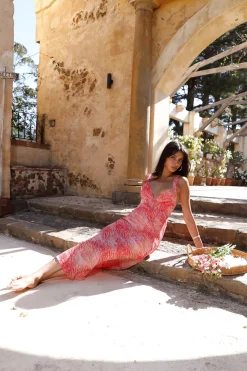 Wedding Guest Dresses|Cocktail Dresses>Hello Molly Electric Love Maxi Dress Red