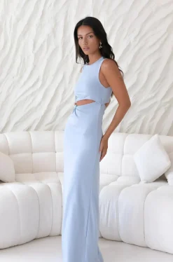 Wedding Guest Dresses|Cocktail Dresses>Hello Molly Elle Maxi Dress Blue