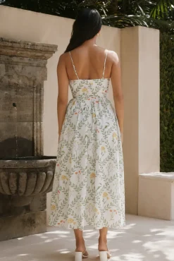 Vacation Dresses|Brunch Dresses>Hello Molly Ellie Elights Maxi Dress Green