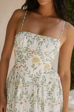 Vacation Dresses|Brunch Dresses>Hello Molly Ellie Elights Maxi Dress Green