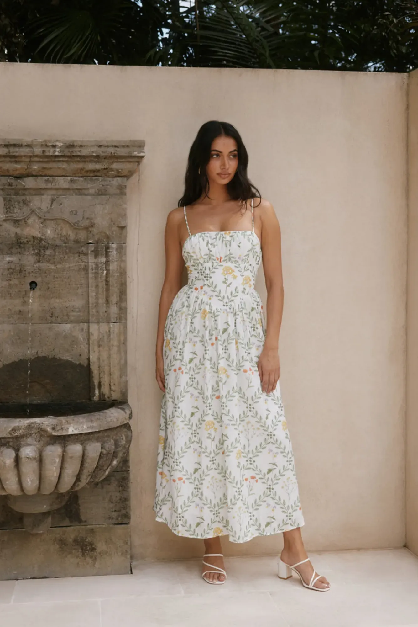 Vacation Dresses|Brunch Dresses>Hello Molly Ellie Elights Maxi Dress Green