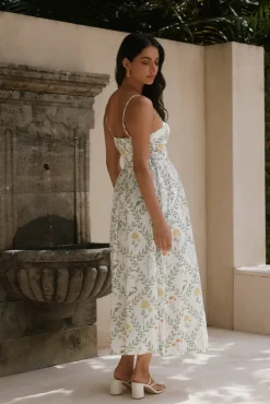 Vacation Dresses|Brunch Dresses>Hello Molly Ellie Elights Maxi Dress Green