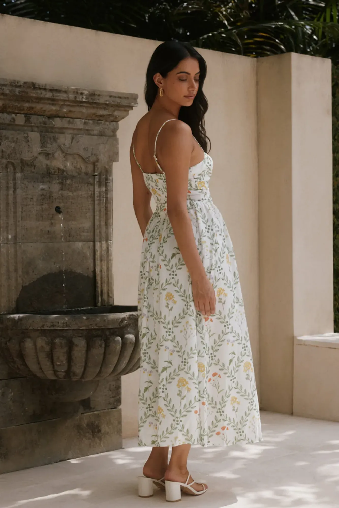 Vacation Dresses|Brunch Dresses>Hello Molly Ellie Elights Maxi Dress Green