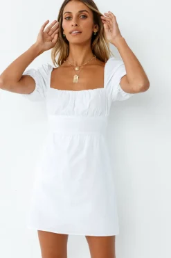 Spring Break Dresses|Casual Dresses>Hello Molly Elreid Dress White