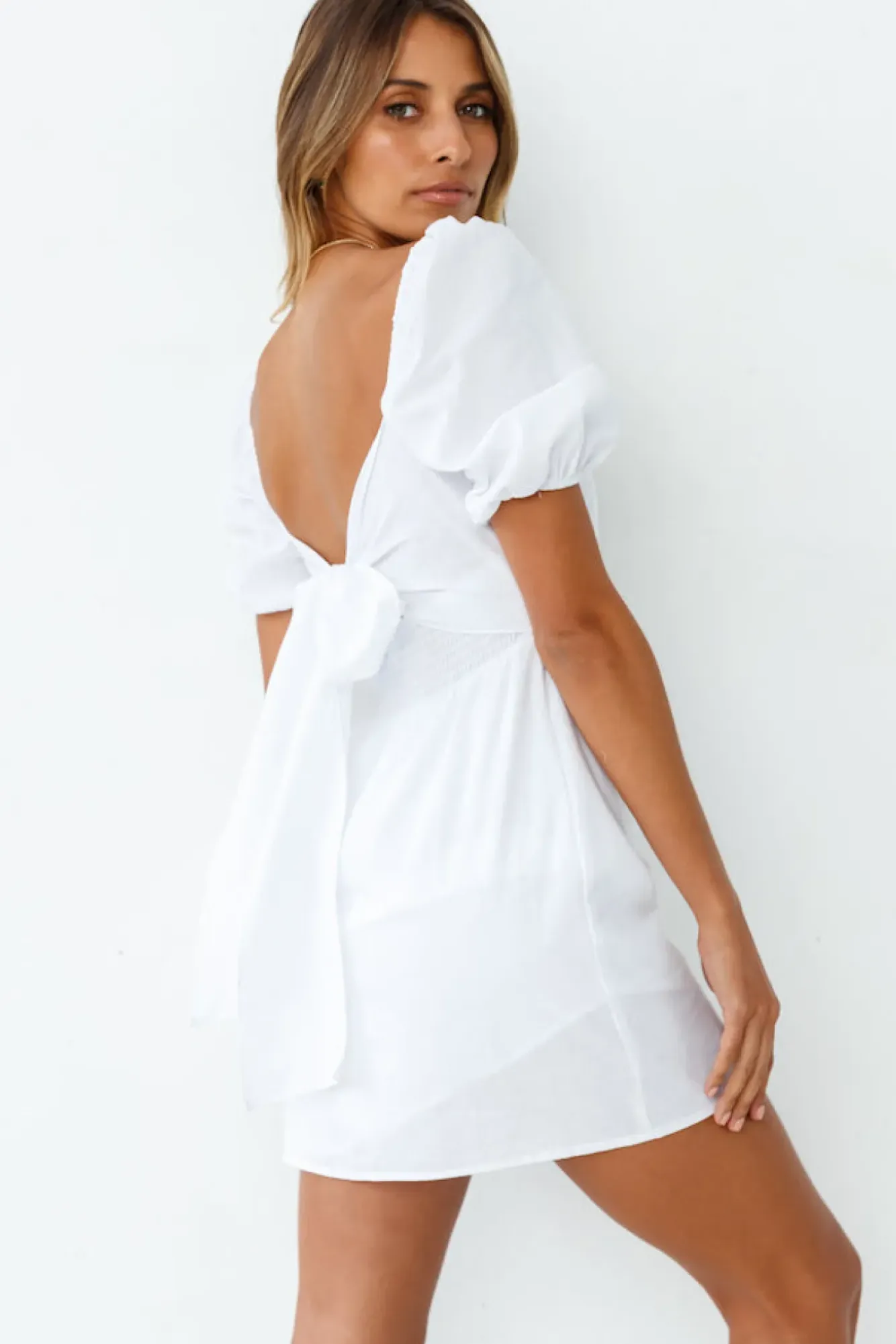 Spring Break Dresses|Casual Dresses>Hello Molly Elreid Dress White