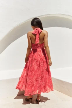 Maxi Dresses>Hello Molly Elysian Sunset Maxi Dress Pink