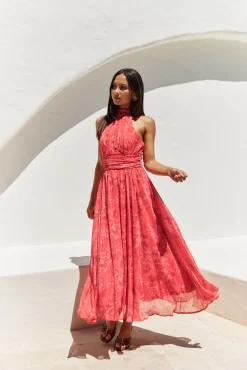 Maxi Dresses>Hello Molly Elysian Sunset Maxi Dress Pink