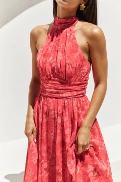 Maxi Dresses>Hello Molly Elysian Sunset Maxi Dress Pink