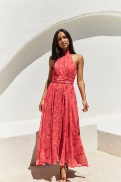 Maxi Dresses>Hello Molly Elysian Sunset Maxi Dress Pink