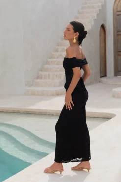 Wedding Guest Dresses|Cocktail Dresses>Hello Molly Emery Maxi Dress Black