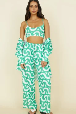 Cropped>Hello Molly Enchanted Days Crop Top Green