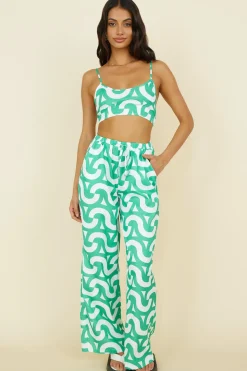 Shirts|Cropped>Hello Molly Enchanted Days Pants Green