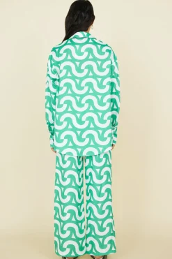 Shirts|Long Sleeve>Hello Molly Enchanted Days Shirt Green