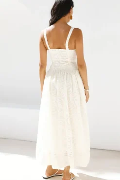 Formal Dresses|Cocktail Dresses>Hello Molly Enchanted Mist Maxi Dress Cream