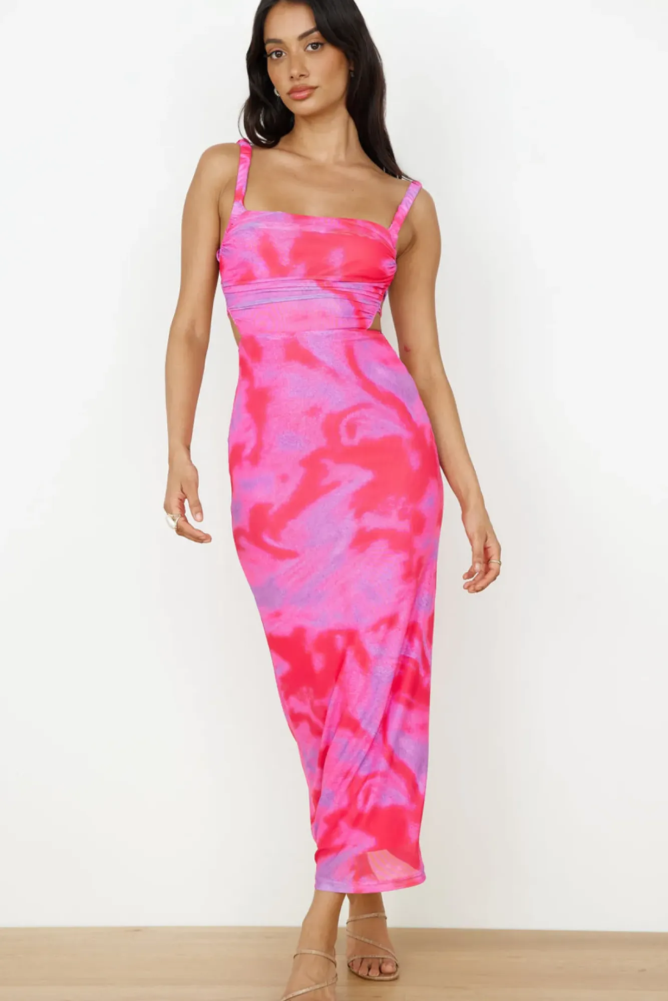 Vacation Dresses|Spring Break Dresses>Hello Molly Enchanted Skies Maxi Dress Pink