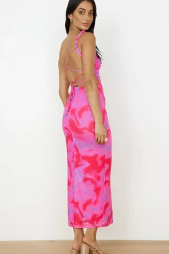Vacation Dresses|Spring Break Dresses>Hello Molly Enchanted Skies Maxi Dress Pink
