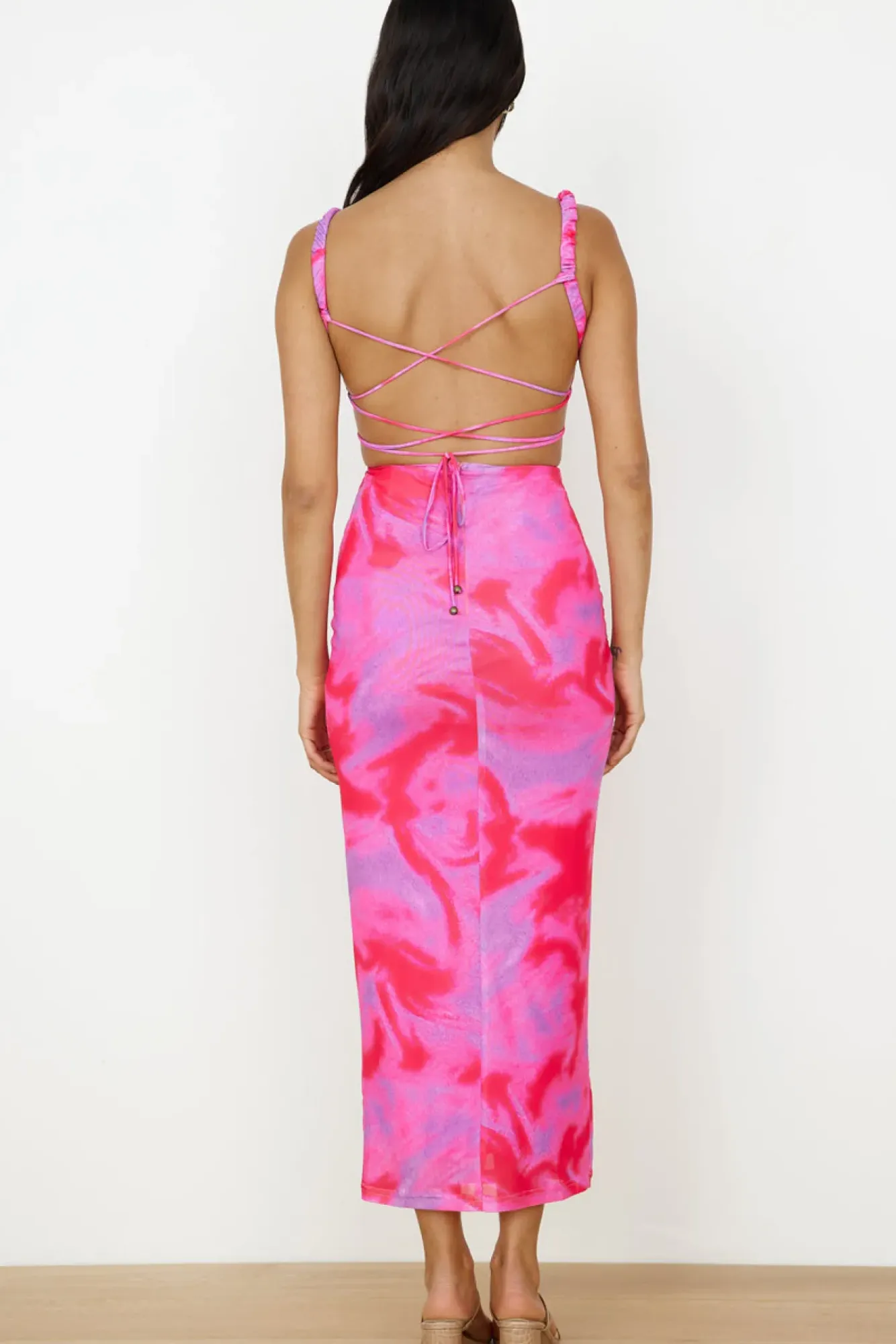Vacation Dresses|Spring Break Dresses>Hello Molly Enchanted Skies Maxi Dress Pink