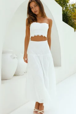 Cropped>Hello Molly Enjoy Daylight Crop Top White