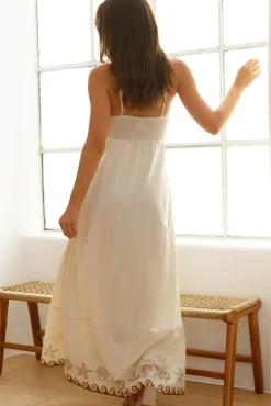 Vacation Dresses|Spring Break Dresses>Hello Molly Escape To Paradise Maxi Dress Beige