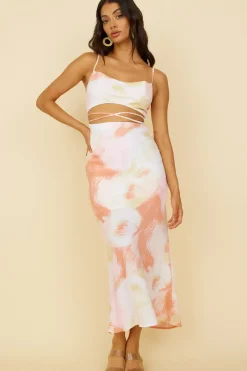 Wedding Guest Dresses|Formal Dresses>Hello Molly Escape To Paradise Maxi Dress Pink