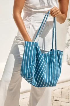 Bags>Hello Molly Essentials Packed Tote Bag Blue