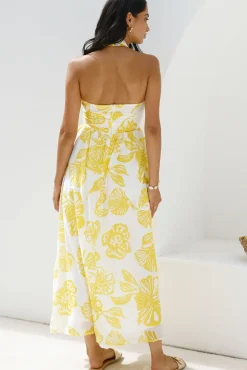 Vacation Dresses|Brunch Dresses>Hello Molly Eternal Spring Maxi Dress Yellow